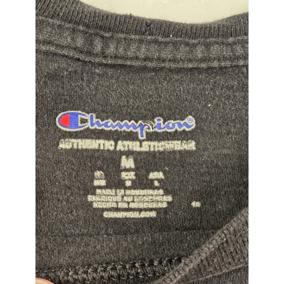 Champion‎ Boys Medium Black Logo Graphic Short Sleeve Shirt - Picture 3 of 6